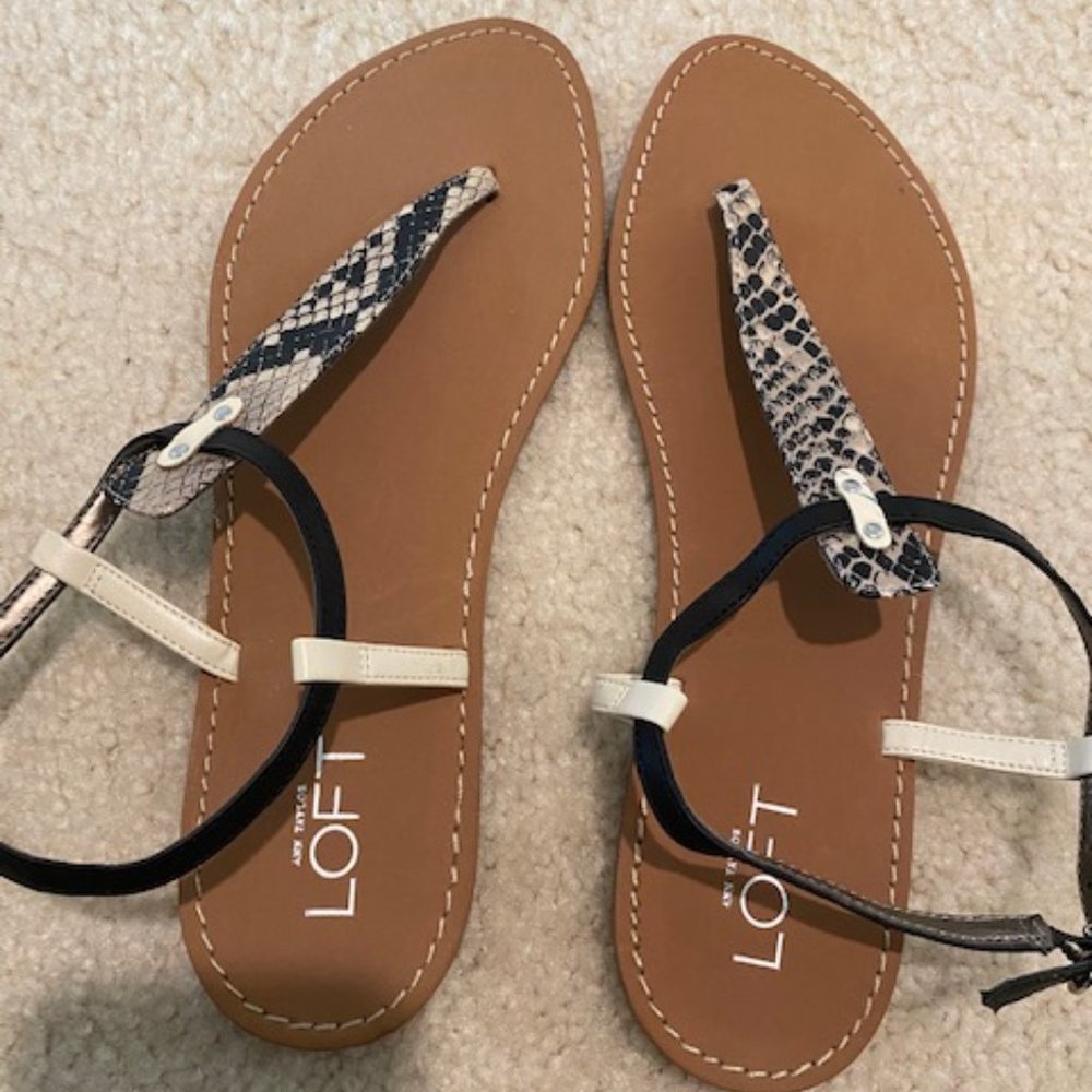LOFT T-Strap Sandals - Picture 4 of 4